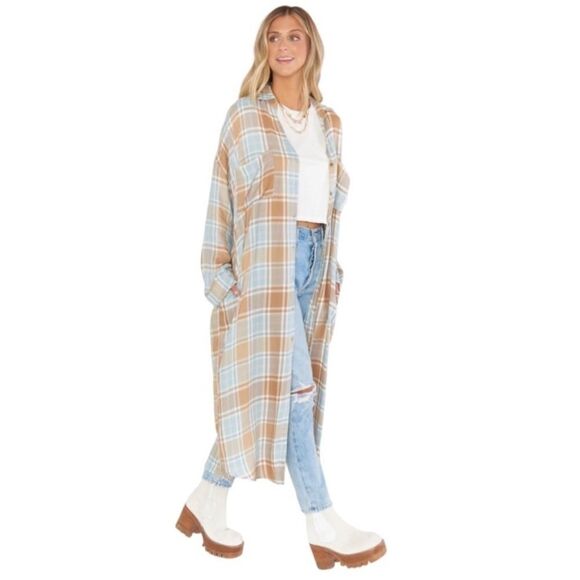 Show Me Your MuMu Dresses & Skirts - Show Me Your MuMu Plaid Button Down Shirt Dress